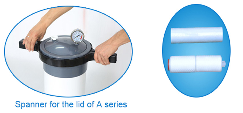 SS, UPVC Cartridge Filter Housing