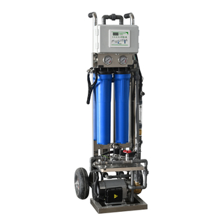 500L/H Mobile RO Water Purification System - Portable Hand-Push Reverse Osmosis Desalination Unit for Home, Commercial & Off-Grid Use