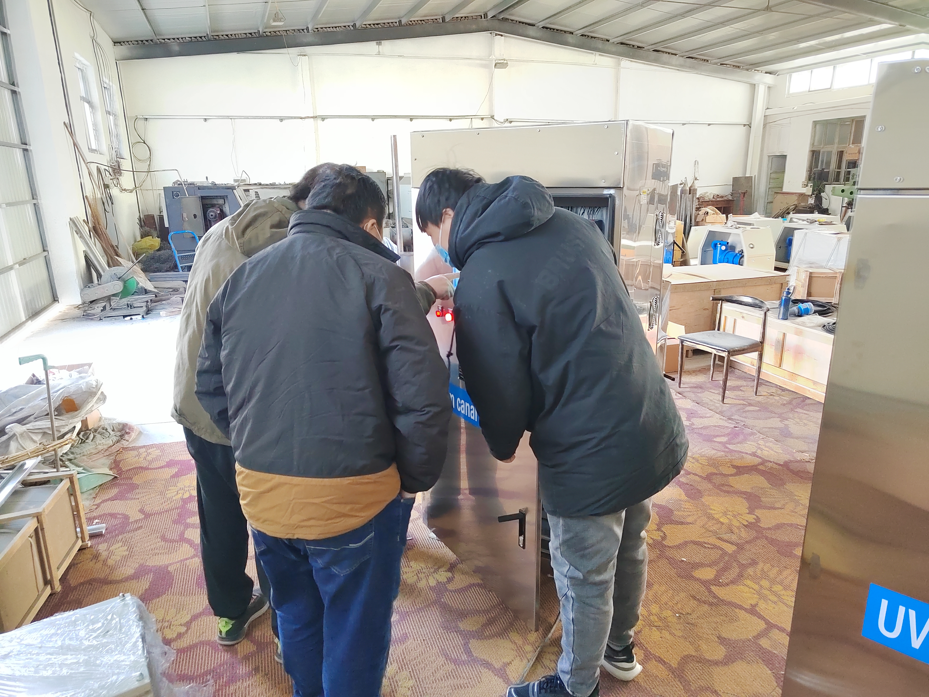 Open channel UV system installation