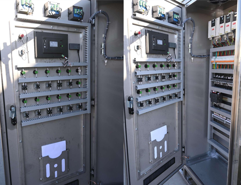 Touch screen, rotary switch, and instrument wiring