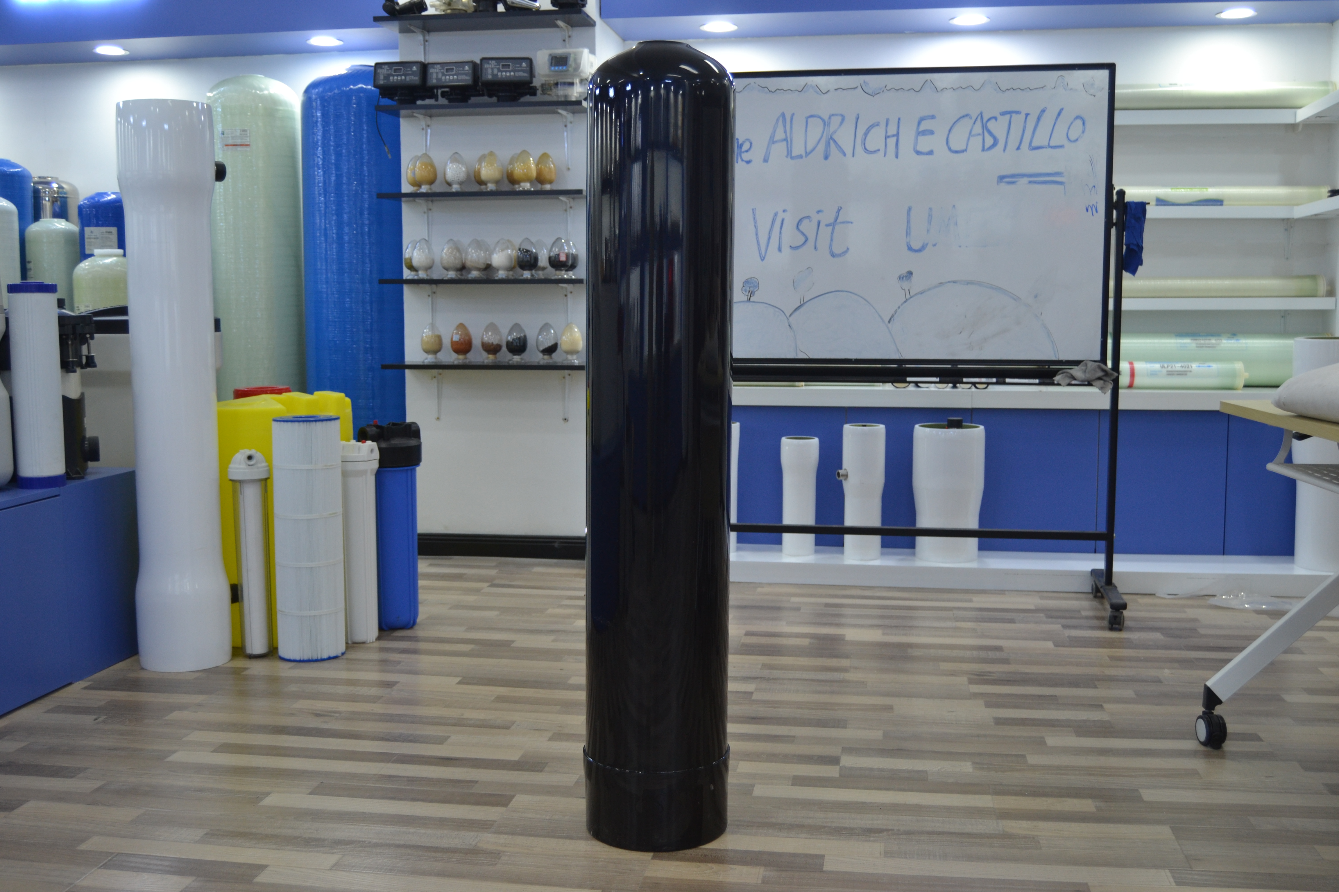 NSF 150 Pressure 1054 Black Fiberglass Tank