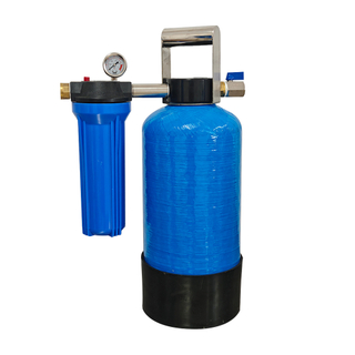 817 Portable DI Water System with 10" PP Pre-Filter, Mixed Bed Resin, Pressure Gauge & Carry Handle – Spot-Free Deionized Water Kit for Car Wash, RV, Boat, Solar Panels