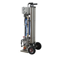 500L/H Mobile RO Water Purification System - Portable Hand-Push Reverse Osmosis Desalination Unit for Home, Commercial & Off-Grid Use